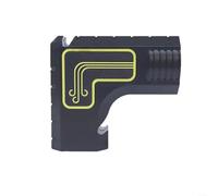 Adaptateur d'aspirateur pour une aspiration efficace des copeaux, montage rapide avec dimensions standard, design ergonomique pour un atelier propre, noir/jaune (noir)