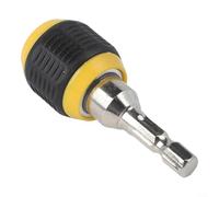 Adaptateur d'attelage rapide à tige hexagonale, 60 mm × 24 mm, convertisseur de poignée hexagonale 1/4" pour perceuse électrique, remplacement rapide de l'embout, poignée ronde antidérapante