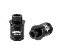 Adaptateur d'axe enfichable pour VTT - Kit de conversion rapide de 12 mm/15 mm à 9 mm - Compatible avec les fourches à dégagement rapide standard et les cadres (12 mm à 9 mm, noir)