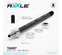 Adaptateur d'axe RadoxX Pour axe de roue, permet 159 - 165 mm