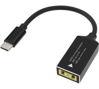 Adaptateur DC Square vers PD Type-C USB C vers Slim Tip Compatible avec Lenovo Le Chargeur Square vers Type C Adaptateur de Chargeur USB-C de Puissance de Sortie Maximale de 65 W DC15-20 V