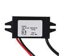 Adaptateur DC vers USB 12V 24V vers 5V 3A Convertisseur Régulateur pour Voiture Camion Chargeur