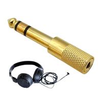 Adaptateur de 6,35 mm à 3,5 mm, adaptateur de fiche de conversion audio | Convertisseur de prise casque féminin de 6,35 mm mâle à 3,5 mm pour guitare, câble AUX, clavier, haut-parleur, amplificateur