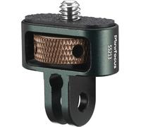 Adaptateur de 6,35 mm à tête de vis pour caméra GoPro,adaptateur de conversion en aluminium CNC pour GoPro Hero,DJI,Insta360,Sjcam Action Caméras Accessoires