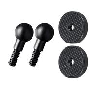Adaptateur de à vis de 15mm à tête sphérique en Aluminium de 15mm pour Accessoires de de trépied d ' Appareil Photo, Construction en Aluminium, entretoise Noire