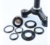Adaptateur de bague de base de casque de vélo en alliage d'aluminium conçu pour l'installation du réducteur de tube de direction de fourche conique (H)
