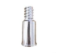 Adaptateur de balai fileté pour rallonges - Embout de manche en aluminium avec raccord à vis - Connecteur de nettoyage pour étendre la portée