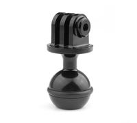 Adaptateur de balle pour caméra d'action de plongée avec connecteur à rotule de 2,5 cm, matériau en alliage d'aluminium et anodisé traité CNC pour plus de stabilité (noir)