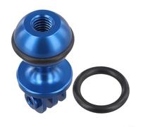 Adaptateur de balle pour caméra d'action pour plongée avec connecteur à rotule de 2,5 cm, alliage d'aluminium usiné CNC, et finition anodisée pour plus de stabilité (bleu)