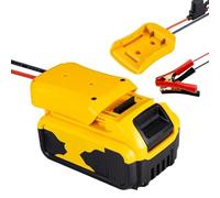 Adaptateur de Banque d'alimentation de Démarreur de Voiture pour Batterie Lithium-ION Dewalt 18V, Démarreur de Batterie de Voiture avec Câble 11awg, Adaptateur de Démarrage de Saut