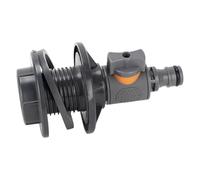 Adaptateur de baril d'eau de pluie à installation rapide, kit de connecteur de collecte d'eau de pluie, filetage femelle de 1,9 cm avec valve pour robinet de tuyau d'eau de lavage de voiture