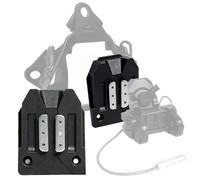 Adaptateur de Base pour Montage de Lunettes de Vision Nocturne GSGM Tactical, Accessoires pour Casque, Kit D'insert Adaptateur MBS Tactical Compatible avec Les Casques Fast SF(Black)