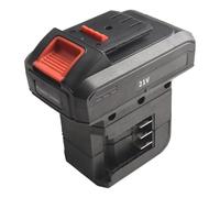 Adaptateur de batterie 1 à 2 pour outils électriques Dayi et Mta, noir, 135 x 100 mm, compatible avec les palans, clés, lampes de travail