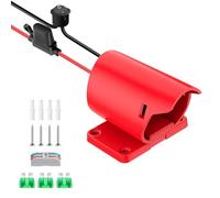 Adaptateur de batterie 14 AWG avec bornes de fil de commutation, connecteur d'alimentation, conversion fusible, 12 V non inclus