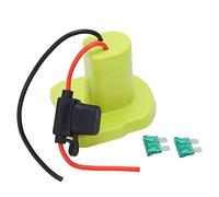 Adaptateur de Batterie 18 V avec 2 Fusibles 30 A 14 AWG Fil Convertisseur de Puissance de Batterie au Lithium RC Jouets Robot Bricolage pour Ryobi One + Batterie Li ION 18 VB et