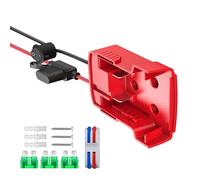 Adaptateur de batterie 18 V avec fusibles, interrupteur Power Wheel, pour robots télécommandés, robotique, connexion de batterie