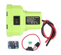 Adaptateur de batterie 18 V en caoutchouc de silicone ABS fil de cuivre étamé 30 A porte-fusible connecteur de batterie pour outil électrique pour ONE+ P189 P190 P191 P192 PBP002