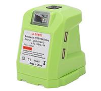 Adaptateur de Batterie 18 V, Remplacement de la Batterie au Lithium pour RYOBI P743 PSK005 PBP2003 P107, avec Sortie USB Double 5 V 2 A