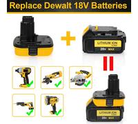 Adaptateur de batterie 20V DCA1820 pour outils Dewalt, convertisseur de batterie au Lithium 20V pour DC9096 DE9098 DE9096 avec USB