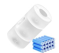 Adaptateur de batterie AA vers D - Calculation d'énergie durable, coffret en plastique | Accessoire pratique pour appareils ménagers, outils de bricolage, utilisez le camping Buto en plein air