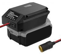 Adaptateur de batterie abaisseur pour batterie Dewalt 20 V, connecteur d'alimentation pour appareils de voiture, chargeur à monter soi-même, convertisseur Buck Station d'alimentation, adaptateur