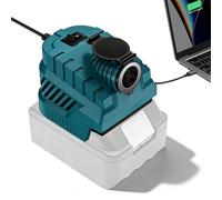 Adaptateur De Batterie, Adaptateur De Batterie Usb 18V Vers 12V, Adaptateurs Pour Batteries Makita Avec Prise Allume Cigare, Port De Chargeur Usb/Type-C, Convertisseur Abaissant Pour Voiture,Robotique