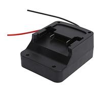 Adaptateur de Batterie, Adaptateur de Roue d'alimentation 18 V Connecteur d'alimentation de Quai Adaptateur de Batterie à Montage sur Source Noir avec Fils pour Batterie au