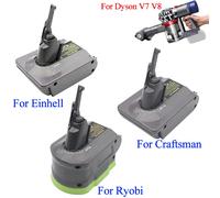 Adaptateur de batterie au Lithium pour outils électriques, convertisseur pour Einhell pour Ryobi pour artisan, batterie 18V pour aspirateur Dyson V7 V8 For Craftsman