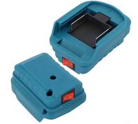 Adaptateur de batterie avec interrupteur pour batteries Maki-ta BL1830 BL1840 BL1860 BL1815 Maki-ta pour outils électriques et projets de loisirs RC (bleu)