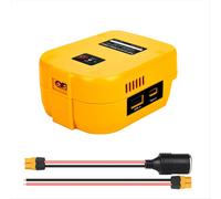 Adaptateur de batterie avec port USB/Type-C/XT60, convertisseur abaisseur 18 V vers 12 V pour voiture télécommandée DeWalt Power Wheels 20 V