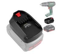 Adaptateur de batterie BOSB18C pour Bosch GBA vers PBA, adaptateur d'accumulateur pour batterie Bosch Professional 18 V System vers PBA/PSB/PSR pour outils électroportatifs (Bleu vers Vert)
