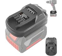 Adaptateur de Batterie BS18PAR pour Bosch pour Parkside, Adaptateur de Conversion pour Batterie Bosch Professional 18 V pour Outils électriques Parkside 20 V(Pas de Batterie)