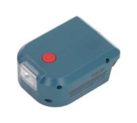 Adaptateur de Batterie, Chargeur USB, convertisseur de puisnce Portable avec Ports de Sortie USB PD3.0 Type-C 18 W et 5 V 2,1 A, Lampe de Travail LED réglable pour Batteries 14,4