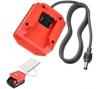 Adaptateur de batterie, convertisseur 18 V 20 V, interface de batterie pour outil électrique, permet le partage de batterie entre marques, construction robuste en ABS et métal, pour atelier et projets