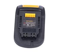 Adaptateur de batterie : coque ignifuge ABS vivante, ajustement sûr pour les outils électriques industriels, design compact avec structure stable pour une utilisation confortable et