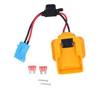 Adaptateur de batterie de l'outil d'alimentation RepiceFinem Light et pratique avec connecteur de faisceau de fil et support de fusible adapté à la mise à niveau des outils (Blue Connector)