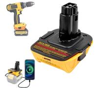 Adaptateur de batterie de rechange DCA1820 Dewalt 20 V pour outils Dewalt 18 V compatible avec batterie au lithium 20 V MAX XR DCB200 DCB201 DCB203 DCB203BT DCB204 DCB205 DCB206