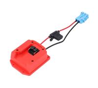 Adaptateur de Batterie D'équitation, Convertisseur ABS 18V avec Fil 12 AWG 40A, Fil de Cuivre épais pour Peg Perego 48-11-1828 (connecteur bleu)