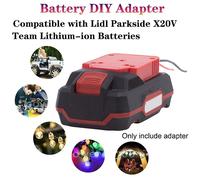 Adaptateur de batterie DIY pour batterie Lithium-ion Lidl Parkside X20V Team, fils 14AWG