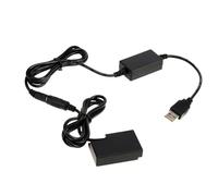 Adaptateur de batterie factice 5 V DC avec câble d'alimentation CC vers USB pour appareils photo Canon EOS RP, 77D, 200D, 250D