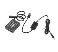 Adaptateur de Batterie factice - Alimentation Stable et Continue avec câble d'entraînement CC et Protections Multiples pour Les caméras de la série XT. Durée prolongée et