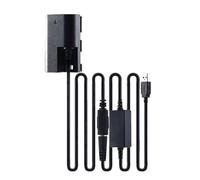 Adaptateur de batterie factice entièrement décodé et câble d'alimentation CC vers USB pour appareils photo Canon EOS 7D2 70D 80D 5DSR