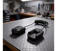 Adaptateur de batterie lithium-ion 18 V avec rallonge, construction en métal-plastique, solution de manipulation d'outils réduisant le poids pour une utilisation prolongée dans les ateliers et les