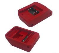 Adaptateur de batterie pour 18 V, bloc de connecteur de rechange pour Einhell 4511396 4511437, support de borne de batterie pour outil électrique, adaptateur de bricolage en plastique rouge pour