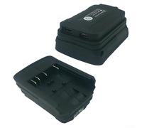 Adaptateur de batterie pour batterie Bosch 18 V, convertisseur de sortie USB de type C avec lampe de poche LED, outil électrique portable vers chargeur de téléphone pour le camping, noir