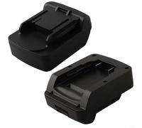 Adaptateur de batterie pour DCB200 DCB201 pour DCB203 compatible avec les batteries d'outils électriques 18 V et 20 V y compris tronçonneuse sans balais et marteau perforateur