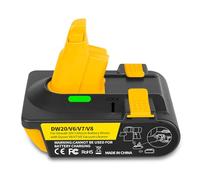 Adaptateur de batterie pour Dyson V6 V7 V8 - Améliorez votre aspirateur Dysn V6V7V8 compatible avec Dewolt 20 V - Compatible avec les séries V7/V8 (pour batterie Dewalt)