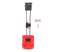 Adaptateur de batterie pour enfant - Jouet d'équitation - 18 V - Pour Peg Perego 48-11-1828 Robus - Manchons de câbles en plastique ABS léger - Porte-fusibles d'extérieur (connecteur noir)