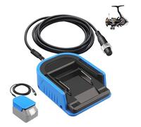 Adaptateur De Batterie pour Makita, Chargeur De Batterie De Moulinet De Pêche pour Makita 18 V pour Daiwa pour Shimano Moulinet à Lancer pour Pêche en Eau Salée Et en Eau Douce