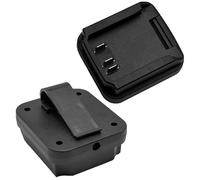 Adaptateur de batterie pour marteau électrique Dongcheng 298, compatible avec alimentation Dongcheng, 92 x 60 mm, noir, matériau ABS, avec option de support de câble/batterie